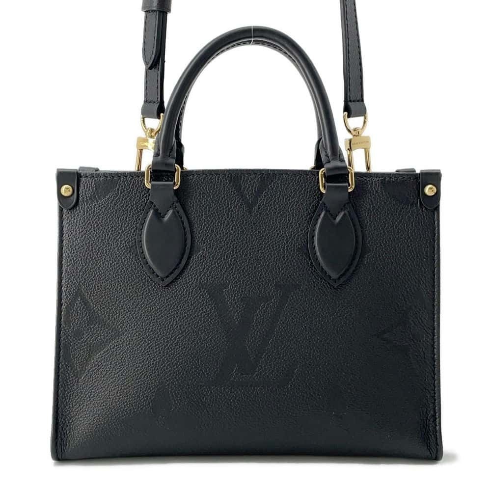 Louis Vuitton Monogram Empreinte OnTheGo Handbag Black Shoulder Bag